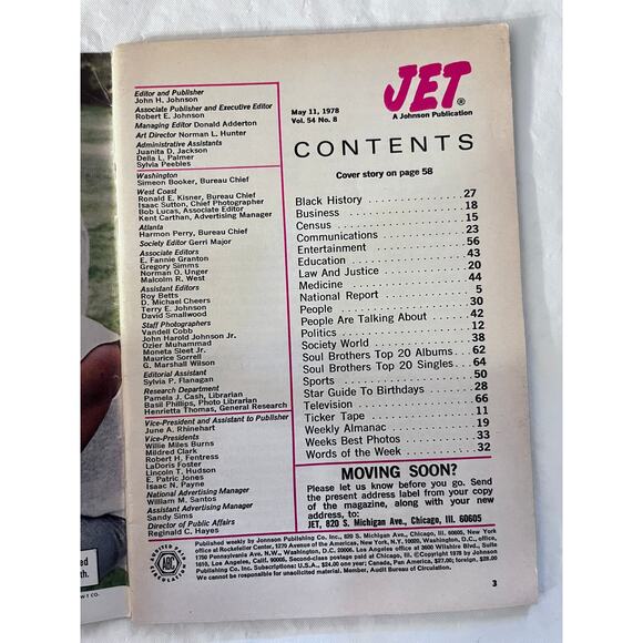 Vintage JET Magazines -   May 11, 1978 - Bill Cosby - Picture 3 of 6